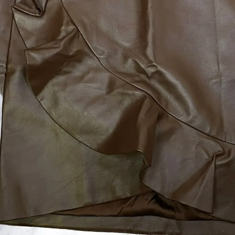 MAJORELLE Poseidon Mini Skirt - Chocolate Brown